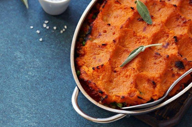 Plant-Based Lentil and Sweet Potato Shepherd's Pie Recipe