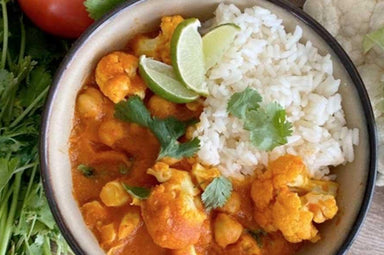 Creamy Chickpea and Cauliflower Curry Recipe