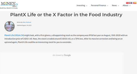 PlantX Life or the X Factor in the Food Industry