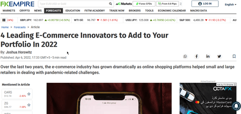 4 Leading E-Commerce Innovators to Add to Your Portfolio In 2022