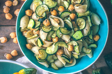 Chickpea & Zucchini Pasta Shells Recipe