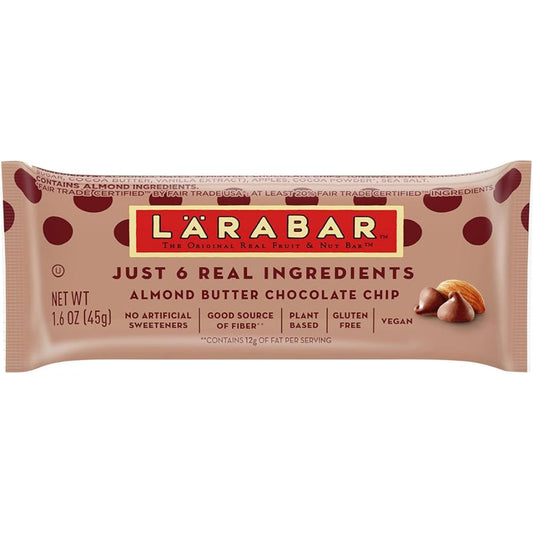 Larabar - Bar - Almond Butter Chocolate Chip, 1.6oz (Pack of 16)