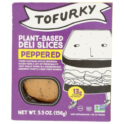 Tofurky - Deli Slices - Peppered, 5.5oz (Pack of 6)