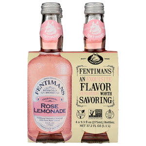 Fentimans - Rose Lemonade, 37.2 Fl Oz 4 Pack | Pack of 6