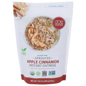One Degree - Sprouted Instant Oatmeal Apple Cinnamon, 510g