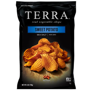 Terra Chips - Sweet Potato Chips - Sea Salt, 5oz (Pack of 12)