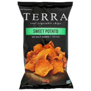 Terra Chips - Sweet Potato Chips - No Salt, 5oz (Pack of 12)