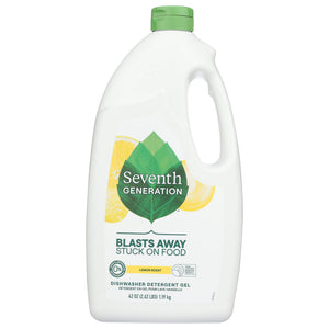 Seventh Generation - Lemon Scent Dishwasher Detergent Gel, 42 Oz (Pack of 6)