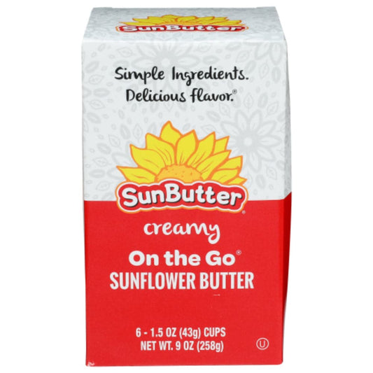 Sunbutter Natur - Nut Butter Cups - Sunflower, 9oz (Pack of 6)