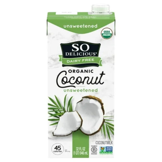 So Delicious - Coconut Milk - Unsweetened, 32fo (Pack of 12)
