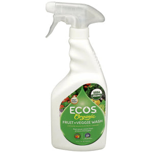 ECOS - Organic Vegetable Wash Household Cleaner 22OZ ( Pack of 6)