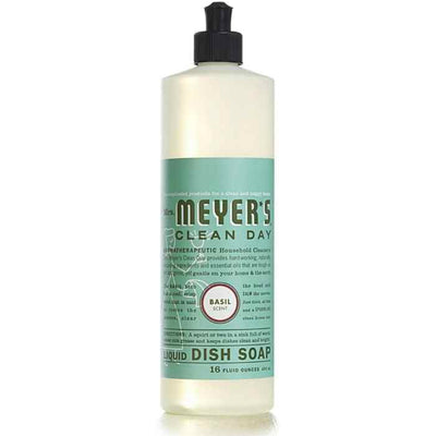 Mrs Meyers Clea - Dish Soap - Basil, 16oz (Pack of 6)