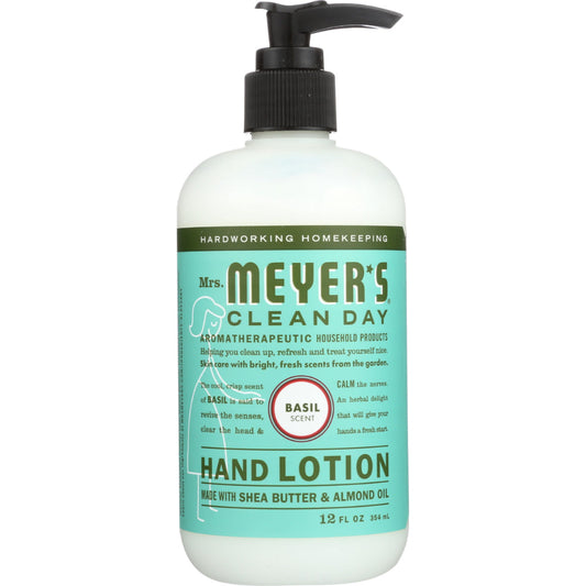 Mrs Meyers Clea - Hand Lotion - Basil, 12fo (Pack of 6)