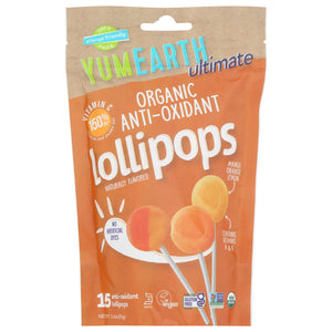 YumEarth - Ultimate Organic Anti-Oxidant Lollipops 3.3OZ ( Pack of 6)