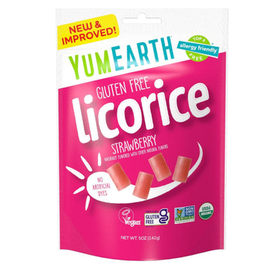 Yumearth - Licorice - Strawberry, 5oz (Pack of 6)