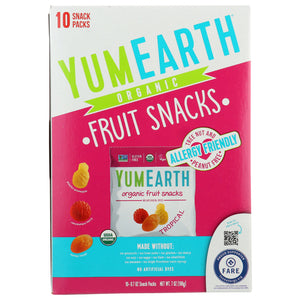 Yumearth - Fruit Snack - Tropical, 7oz (Pack of 6)