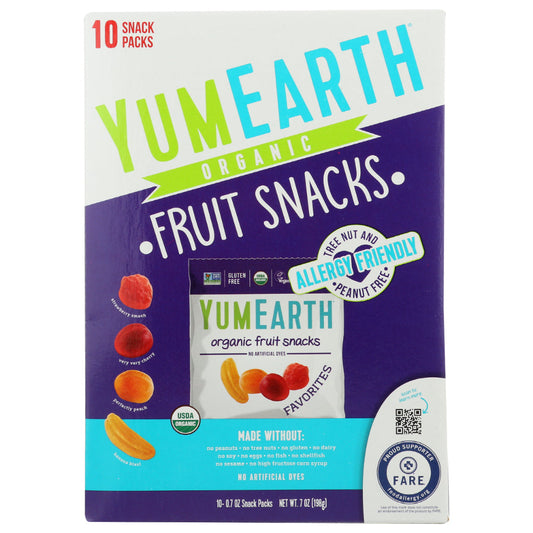 Yumearth - Fruit Snack - Original, 7oz (Pack of 6)