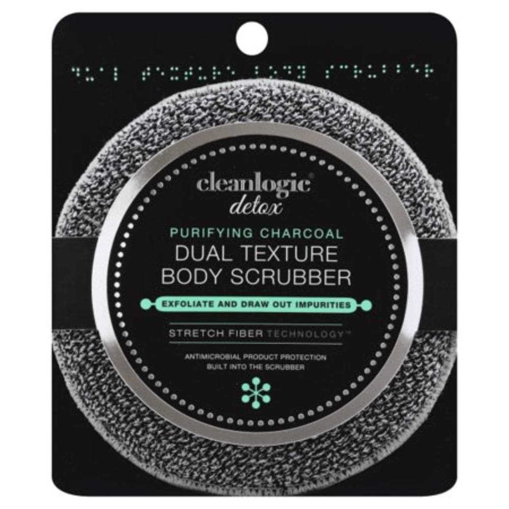 Cleanlogic Detoxify DualTexture Body Exfoliator Scrubber, 1 Each
