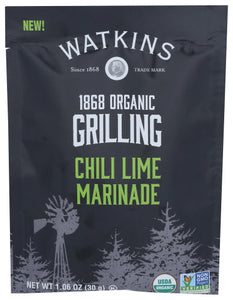 Watkins Marinade Chili Lime Organic, 1.06 Oz - Pack Of 12