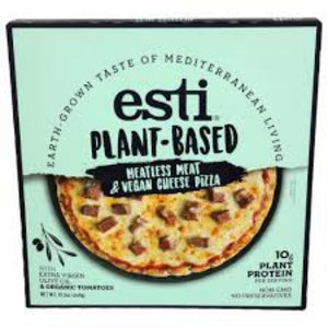 Esti - Plant Based Meatless Meat and Vegan Cheese Pizza, 15.5 Oz (Pack of 12)
