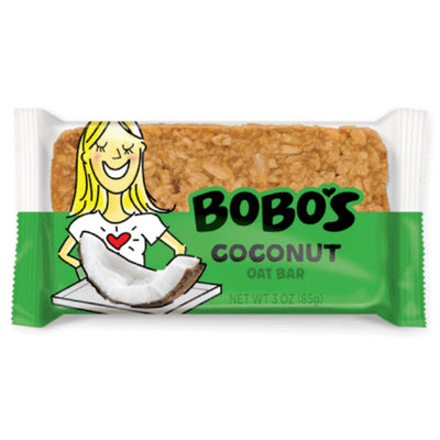 Bobos Oat Bars - Oat Bars - Coconut, 3oz (Pack of 12)