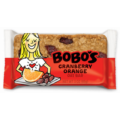 Bobos Oat Bars - Oat Bar - Orange Cranberry, 3oz (Pack of 12)