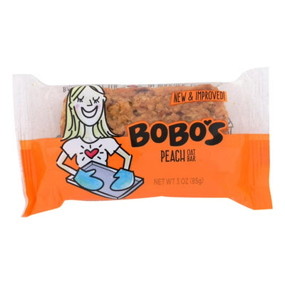 Bobos Oat Bars - Oat Bars - Peach, 3oz (Pack of 12)