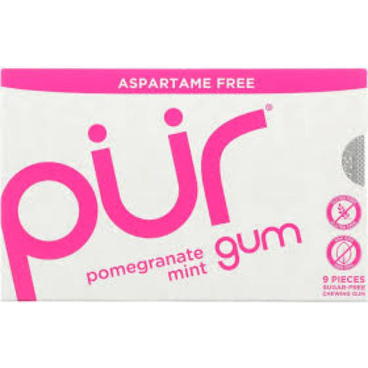Pur - Gum - Pomegranate Mint, 9pc (Pack of 12)
