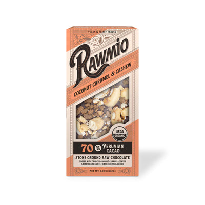 Rawmio - Chocolate Bar - Coconut Caramel, 2.12oz (Pack of 12)