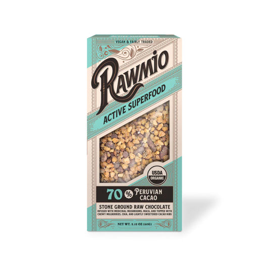 Rawmio - Chocolate Bar - Chocolate, 2.12oz (Pack of 12)