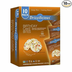 DRIZZILICIOUS - Birthday Cake Drizzle Bites 0.74OZ ( Pack of 6)