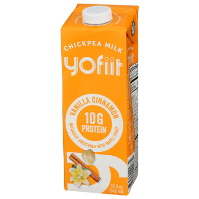 Yofiit - Chickpea Milk - Vanilla Cinnamon, 32fo (Pack of 12)