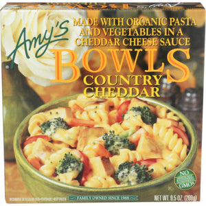 Amy's - Bowl Country Cheddar Organic, 9.5 oz | Pack of 12
