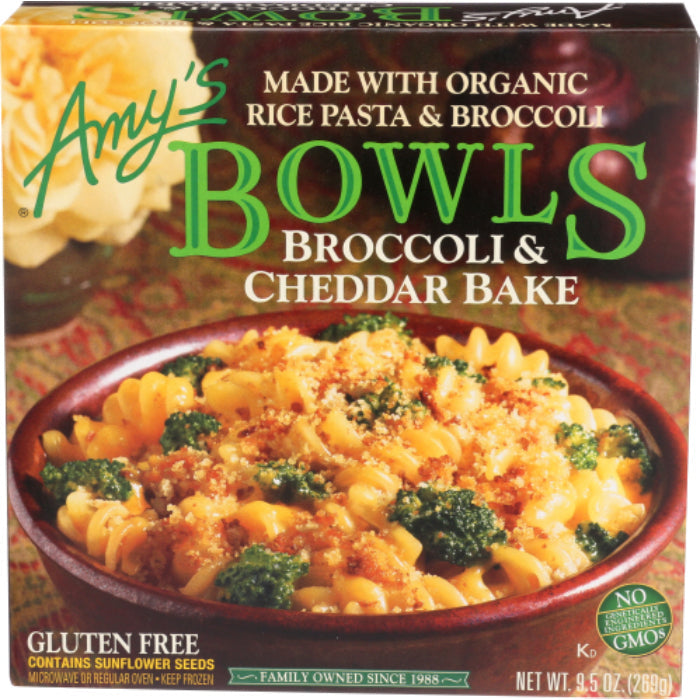 Amy's - Bowl Gluten Free Broccoli Cheddar Organic, 9.5 oz | Pack of 12