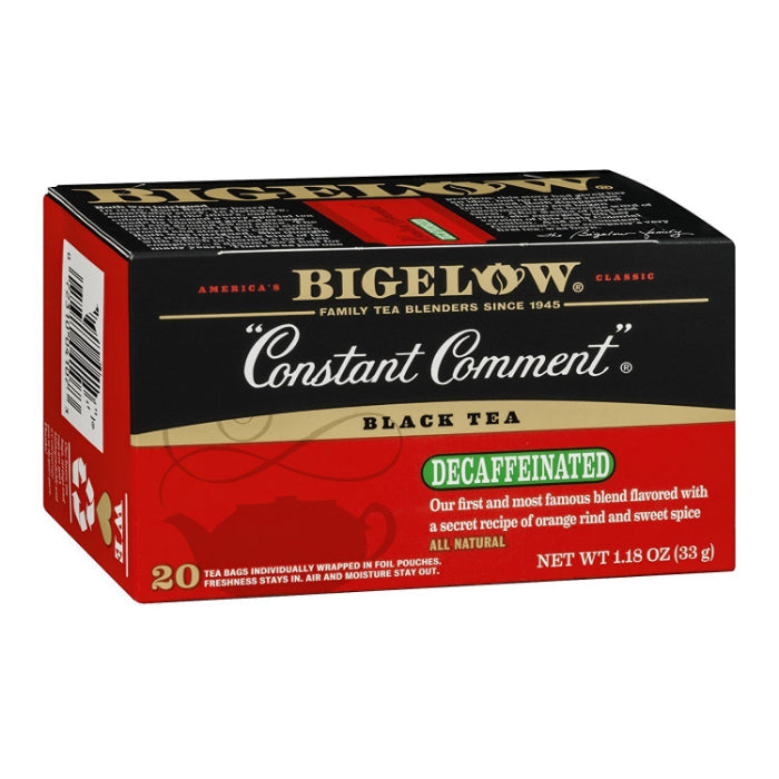 Bigelow - Decaf Constant Comment Tea, 20 Bags, 1.18 oz | Pack of 6