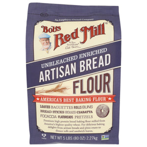 Bob's Red Mill - Flour, Bread, Artisan, 5 Lb | Pack of 8