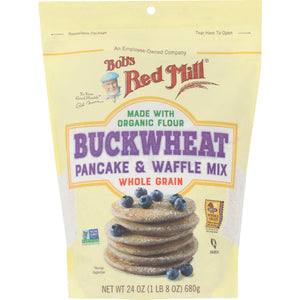 Bob's Red Mill - Mix, Pancake & Waffle, Buckwheat, 24 Oz | Pack of 4