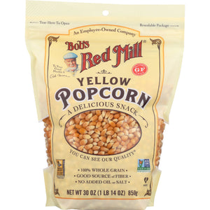 Bob's Red Mill - Popcorn Yellow Whole Kernel, 30.8 Oz | Pack of 4