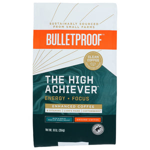 Bulletproof - The High Achiever Ground Coffee, 10 oz | Pack of 6