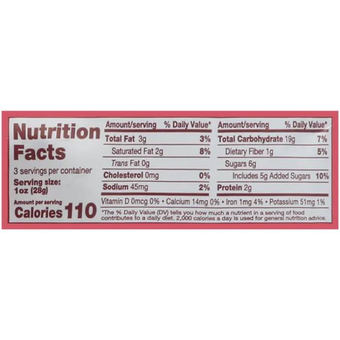 B'cuz Snacks - Granola Bites Strawberry-Mallow, 5oz - back
