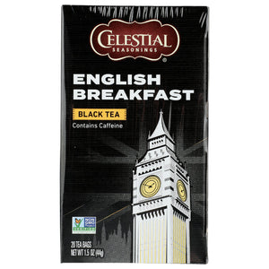 Celestial Seasonings - English Breakfast Black Tea, 20 Bags | Pack of 6