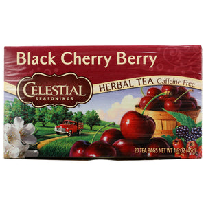 Celestial Seasonings - Herbal Tea Black Cherry Berry, 20 Bags | Pack of 6