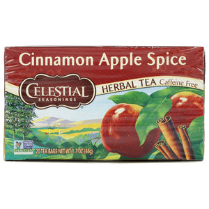 Celestial Seasonings - Herbal Tea Cinnamon Apple Spice, 20 Bags | Pack of 6