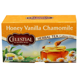 Celestial Seasonings - Herbal Tea Honey Vanilla Chamomile, 20 Bags | Pack of 6