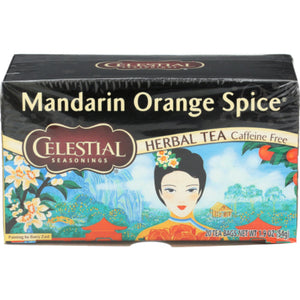 Celestial Seasonings - Herbal Tea Mandarin Orange Spice, 20 Bags | Pack of 6