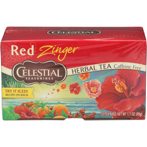 Celestial Seasonings - Herbal Tea Red Zinger, 20 Bags | Pack of 6