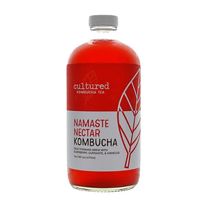 Cultured Kombucha Co – Nectar Namas Kombucha Tea, 16 fl oz | Pack of 6