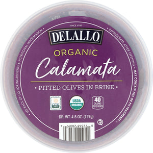 Delallo - Olive Calamata In Brine, 4.5 Oz (Pack of 6)