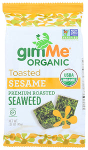Gimme - Seaweed Snack - Roasted Sesame, 0.35oz (Pack of 12)