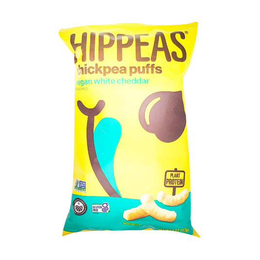 Hippeas - Puffs - White Cheddar, 8oz (Pack of 6)